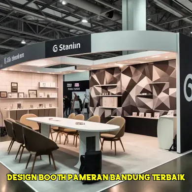 design booth pameran bandung terbaik
